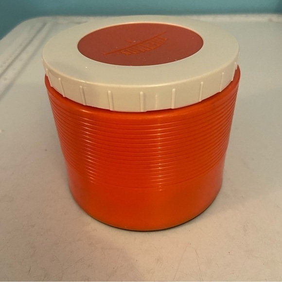 Vintage  orange coloured Thermos insulated jar - Picture 3 of 13